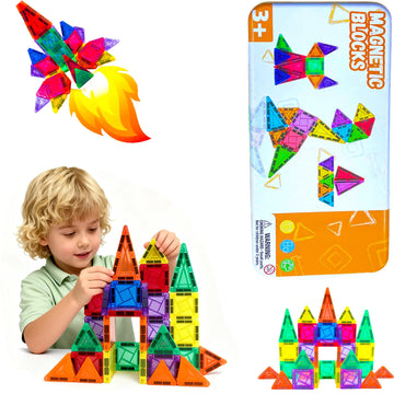 AROART 26-Piece Valentines Day Gifts for Kids Strong Magnetic Tiles Building Set - Durable,Vibrant Colors, STEM Toys for Kids 3+, Creative Learning
