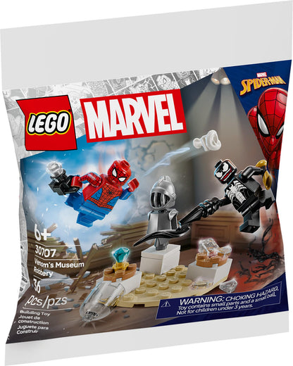 LEGO Marvel Spider-Man Venom's Museum Robbery Building Set, 30707, 36 Pieces, Ages 6+