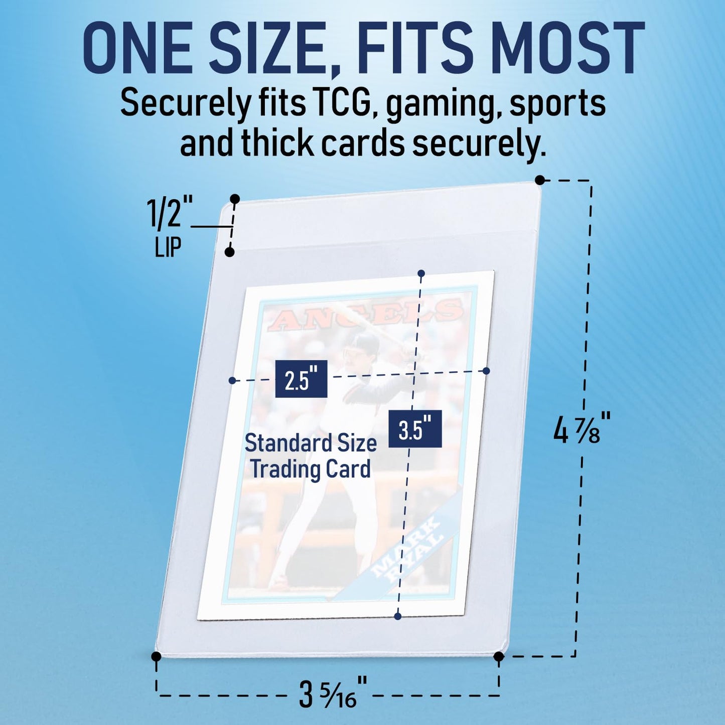 Semi Rigid Card Holder | PSA Graded Card Sleeves & Holder, PSA Cards Sleeves, Sports Saver SGC Slab Sleeve, #1 Hard Sleeve for Cards Grading