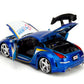 Jada Toys JDM Tuners 1:24 Scale Die-Cast 2003 Nissan 350Z Exedy- Opening Doors, Detailed Interior, Rubber Tires, Collectible for Ages 8+(Candy Blue)