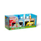Melissa & Doug Nesting and Sorting Blocks - 6 Buildings, 6 Wooden Vehicles - FSC Certified