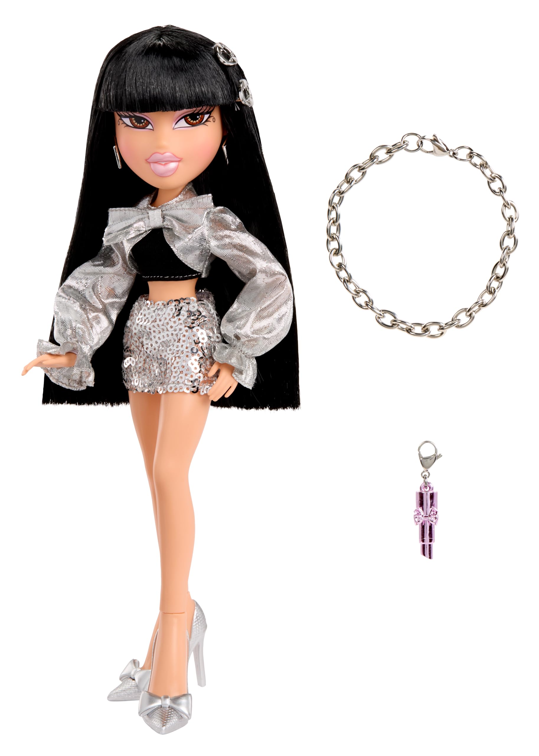 Bratz Charmz Jade Fashion Doll with Collectible Charm Bracelet
