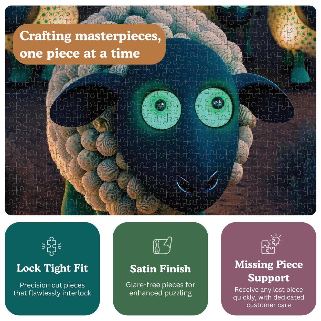 Cross & Glory | 1000 Piece Jigsaw Puzzles for Adults | Henry and The Herd