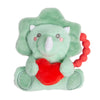Pearhead Dinosaur Baby Teether, Silicone Teething Ring, BPA Free