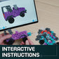 Mechanicals - Off-Road Renegades Purple - 300 Pieces STEM/STEAM Interlocking Connecting Building + Construction Toy, for Open + Imaginative Play Kids