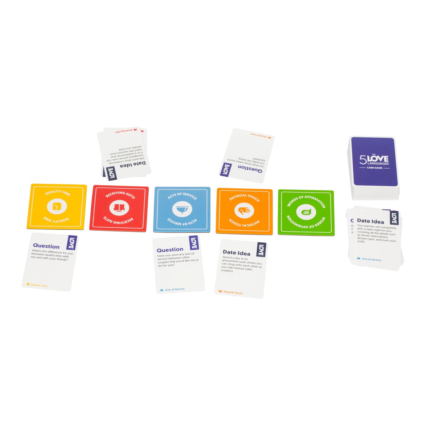 The 5 Love Languages® Card Game, Discover More About Yourself & Your Partner, 300 Prompt Cards to Spark Meaningful Conversations, Create Date Ideas