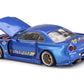Kaido House Nissan Skyline GT-R (R34) Kaido Works Shinjuku V2 by Mini GT in Blue 158