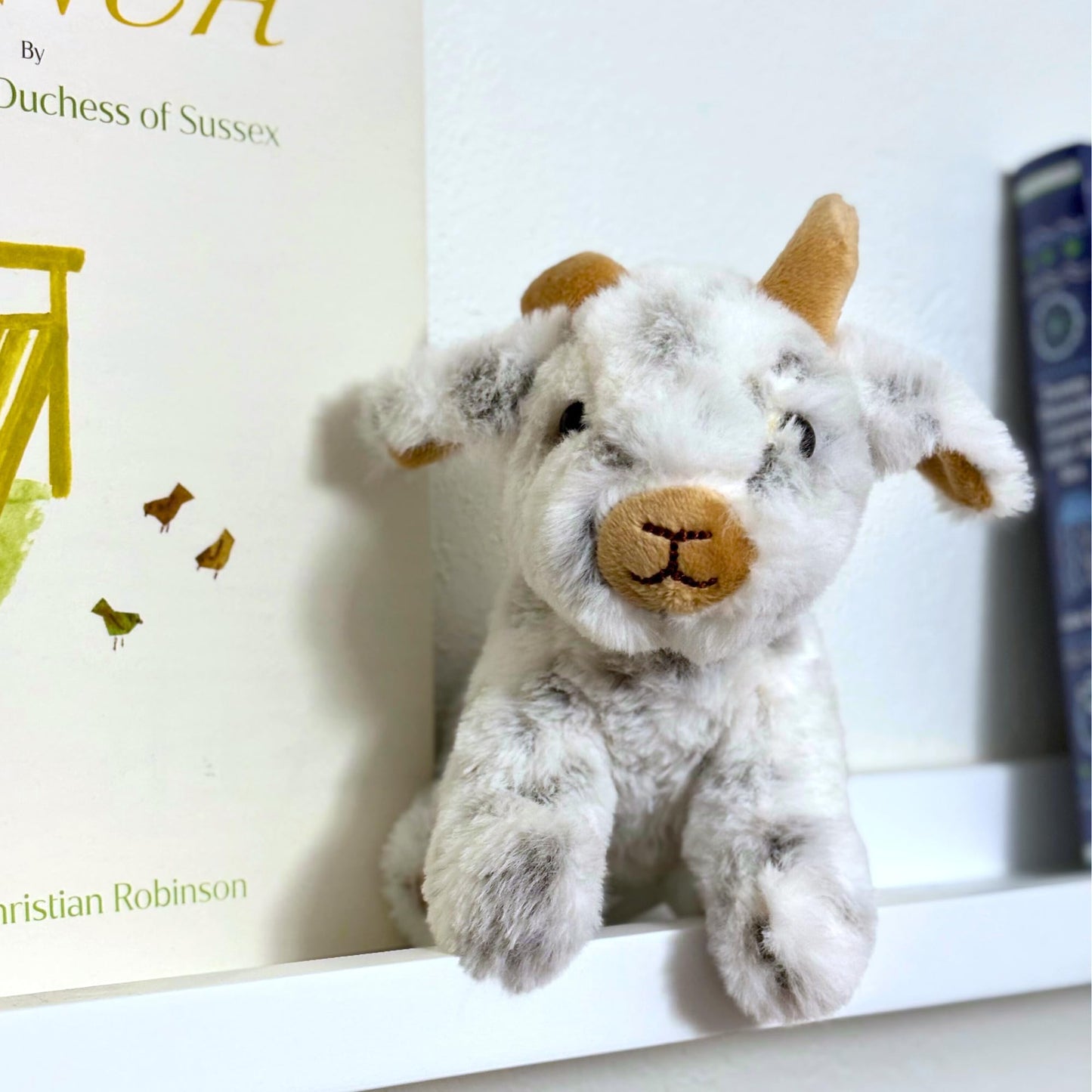 The Petting Zoo Goat Stuffed Animal Plushie, Gifts for Kids, Wild Onez Babiez Farm Animals, Goat Plush Toy 6 inches