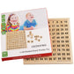 CICITOYWO Wooden Hundred Board Montessori Math Counting Toys, 1-100 Numbers Kindergarten Preschool Learning Educational Game for Toddler Kids (Hundred