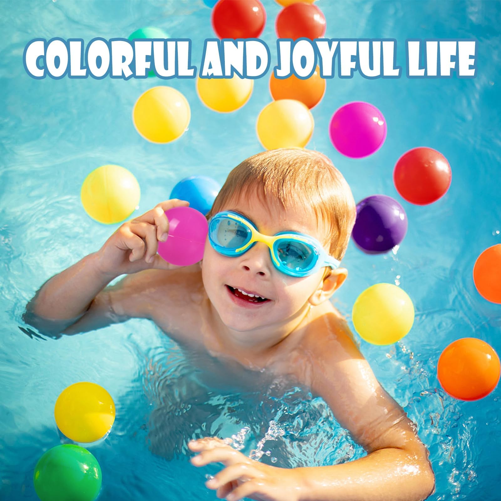 MODEREVE BPA Free 100 Pack Colorful Plastic Balls for Baby Play & Ball Pit, Tent, Pool, House