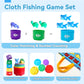 Cylazo Count Learning Montessori Toys for Toddlers 3 Year Old Cloth Toddler Fishing Game with Stacking Cups,Baby Toy 12-18 Months 1 2 Year Old Boy