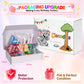 Danadia Rainbow 3D Happy Birthday Banner, Pre-Strung Felt Party Decorations
