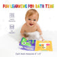 merka Baby Bath Books for Toddlers, 4 Pack Waterproof Bathtime Books, Bath Toys Floatable in Bathtub, Learn to Say Thank You, Sorry, Hi Bye, Please