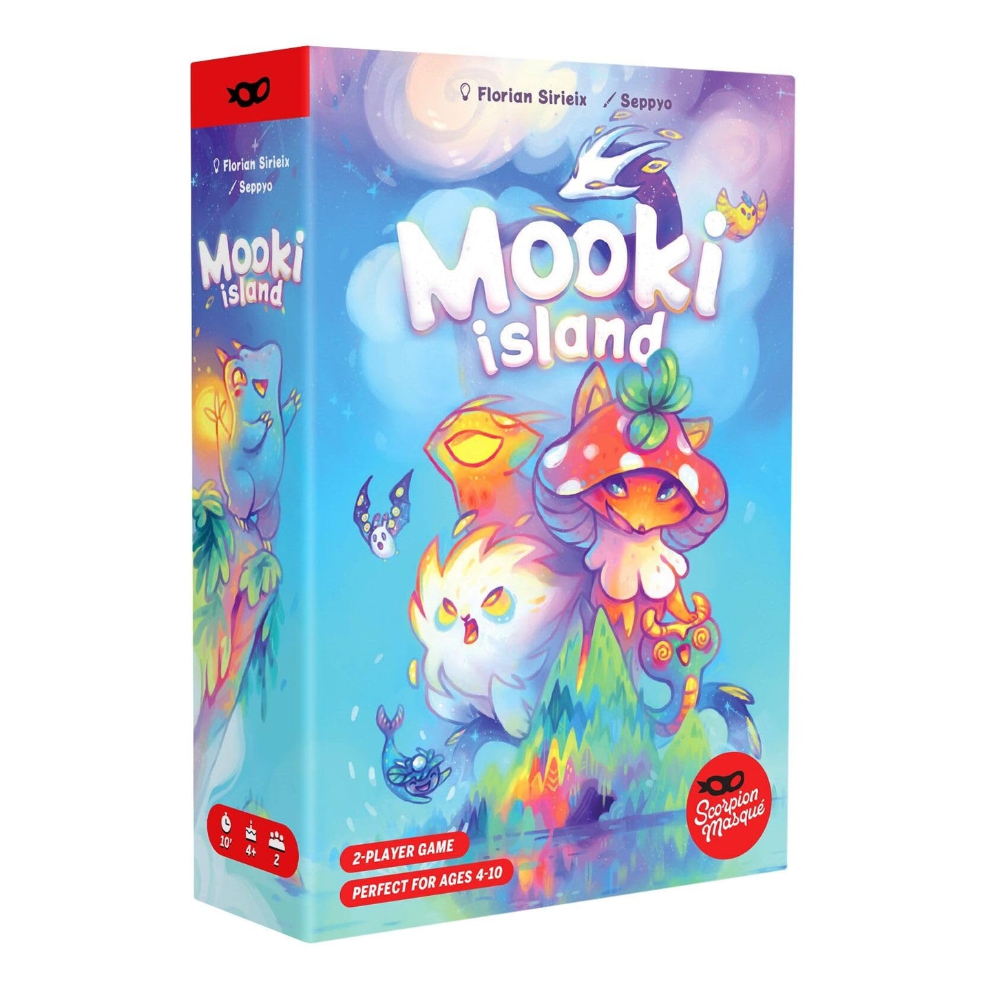 Scorpion Masqué Mooki Island | Adorable Set Collection Card Game for Kids | Befriend Whimsical Creatures & Earn Trophies | Beginner Strategy Board