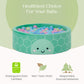 Delta Children Turtle Soft Ball Pit with 50 Play Balls - Ball Pits for Toddlers, Soft Round Kiddie Baby Playpen Ball Pool for Kids, Ideal Gift, Green