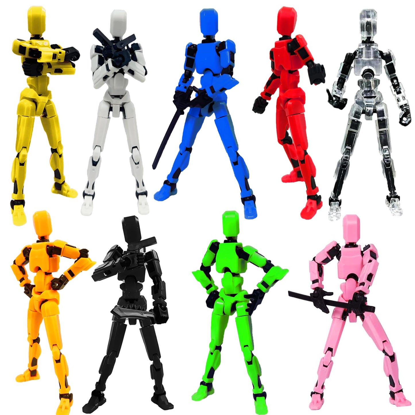 (Assembly Completed) 2026 New Titan 13 Action Figure Set,Lucky Robot 13 Action Figures,Multi-Jointed Movable Action Figure,Nova 13 Figure