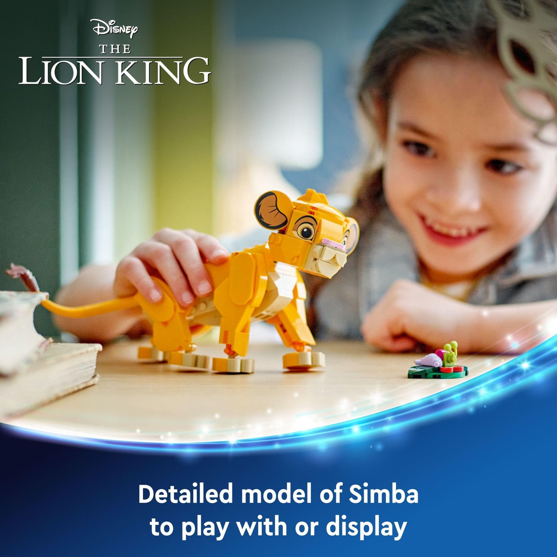 LEGO Disney Simba The Lion King Cub Building Toy - Collectible Play & Display Set - 6 Year Old Girl & Boy Birthday Gift - Detailed Model of Disney