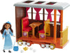 Mattel Spirit Untamed Lucky’s Train Home Playset, Train with Rolling Wheels Balcony, Dining Accessories, Lucky Doll (7-in), Spirit (Approx.8-in) &