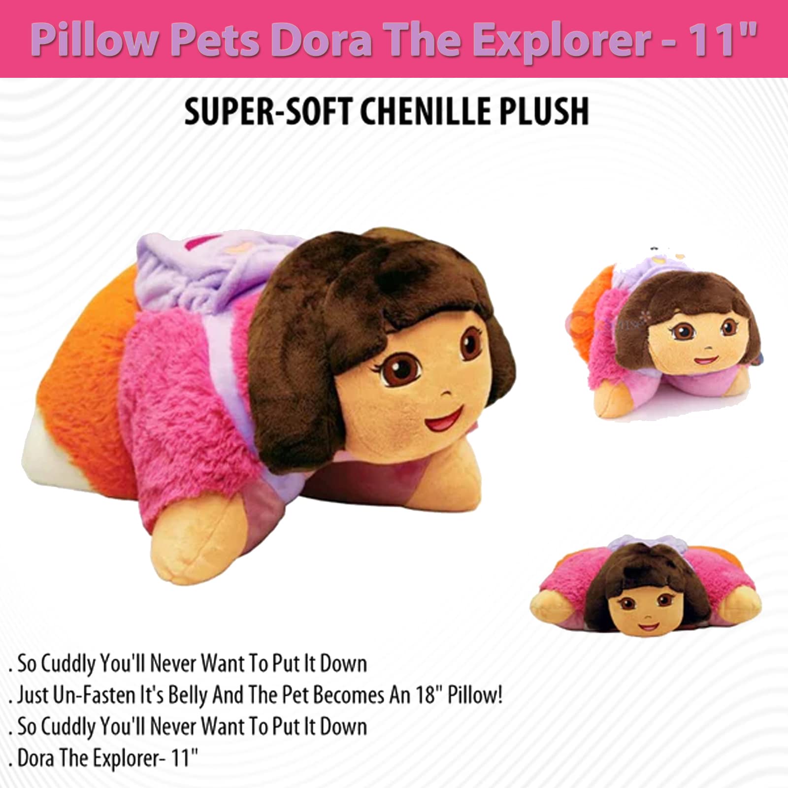Pillow Pets 11" Pee Wees - Dora the Explorer