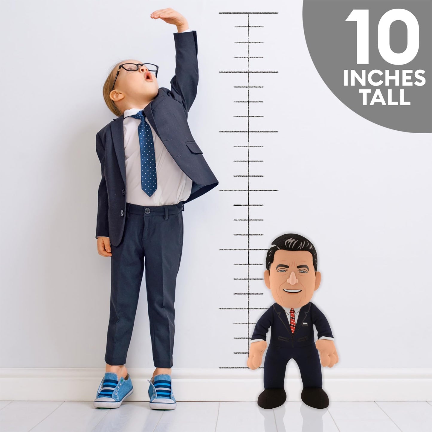 Bleacher Creatures Ronald Reagan 10" Plush Figure- A POTUS For Play or Display
