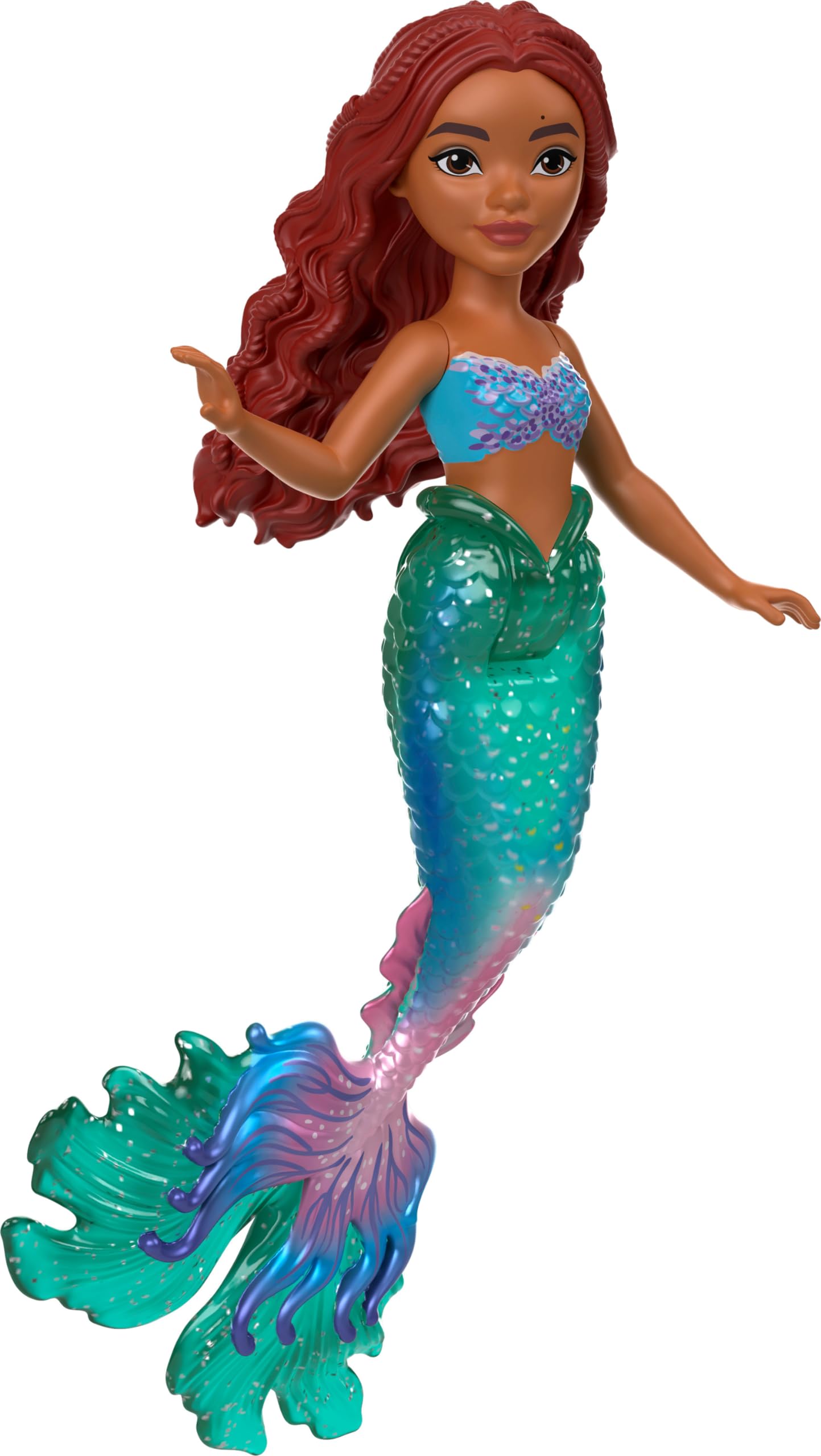 Disney The Little Mermaid Ariel Small Doll Mermaid with Signature Tail, Toys Inspired by the Movie