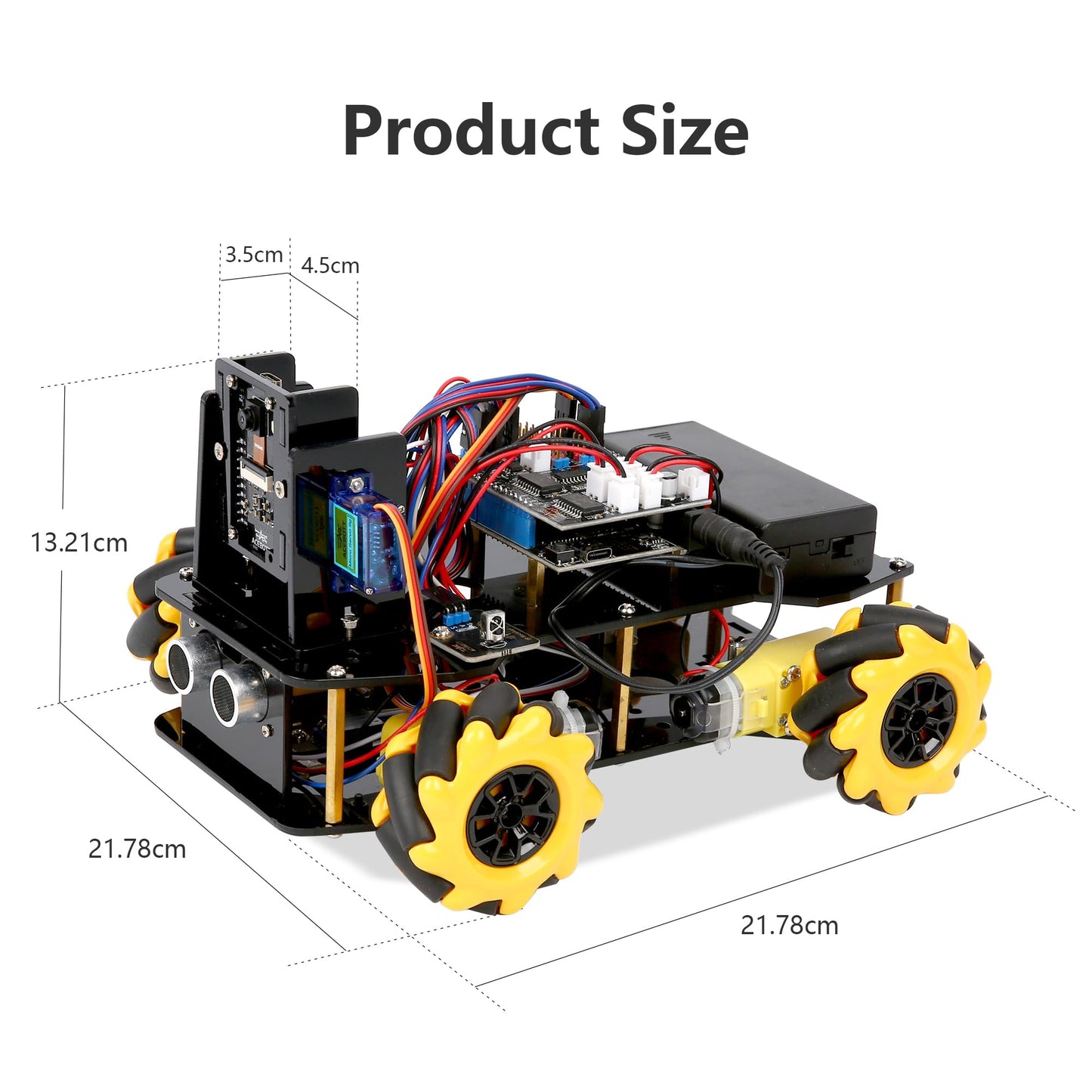 ACEBOTT Robot Kit with 3MP Camera, Robotics for Kids Ages 8-12 12-16 Compatible with Arduino & Scratch, App & Remote Control, STEM Toys Coding Robot