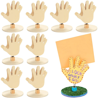 Do It Yourself Wood Praying Hands Note Holder - Crafts for Kids and Fun Home Activities