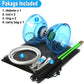 BodyRhythm Five Bearings Chinese Diabolo Yoyo Set with Fiberglass Sticks, Adjustable Strings for All Ages - Best for Fitness and Tricks (Blue)