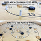 30 Inch Tournament Crokinole Board Game, 2 in 1 Crokinole and Checkers with 26” Playing Surface, Metal Pegs, Wooden Octagon Canadian Tabletop Board