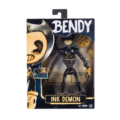 Bendy and the Ink Machine Collectible Action Figures 6.5” Scale Ink Demon with The End Reel Accessory