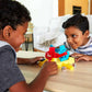 Mattel Games Rock 'Em Sock 'Em Robots Kids Game with Red Rocket & Blue Bomber Fighters
