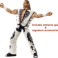 WWE Shawn Michaels Wrestlemania Elite Collection Action Figure with Entrance Attire & Vince McMahon Build-A-Figure Pieces, 6-in Posable Collectible