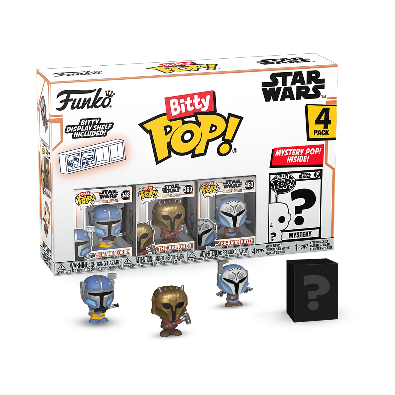 Funko Bitty POP! 4 Pack: Star Wars - Heavy Infantry Mandalorian, Armorer
