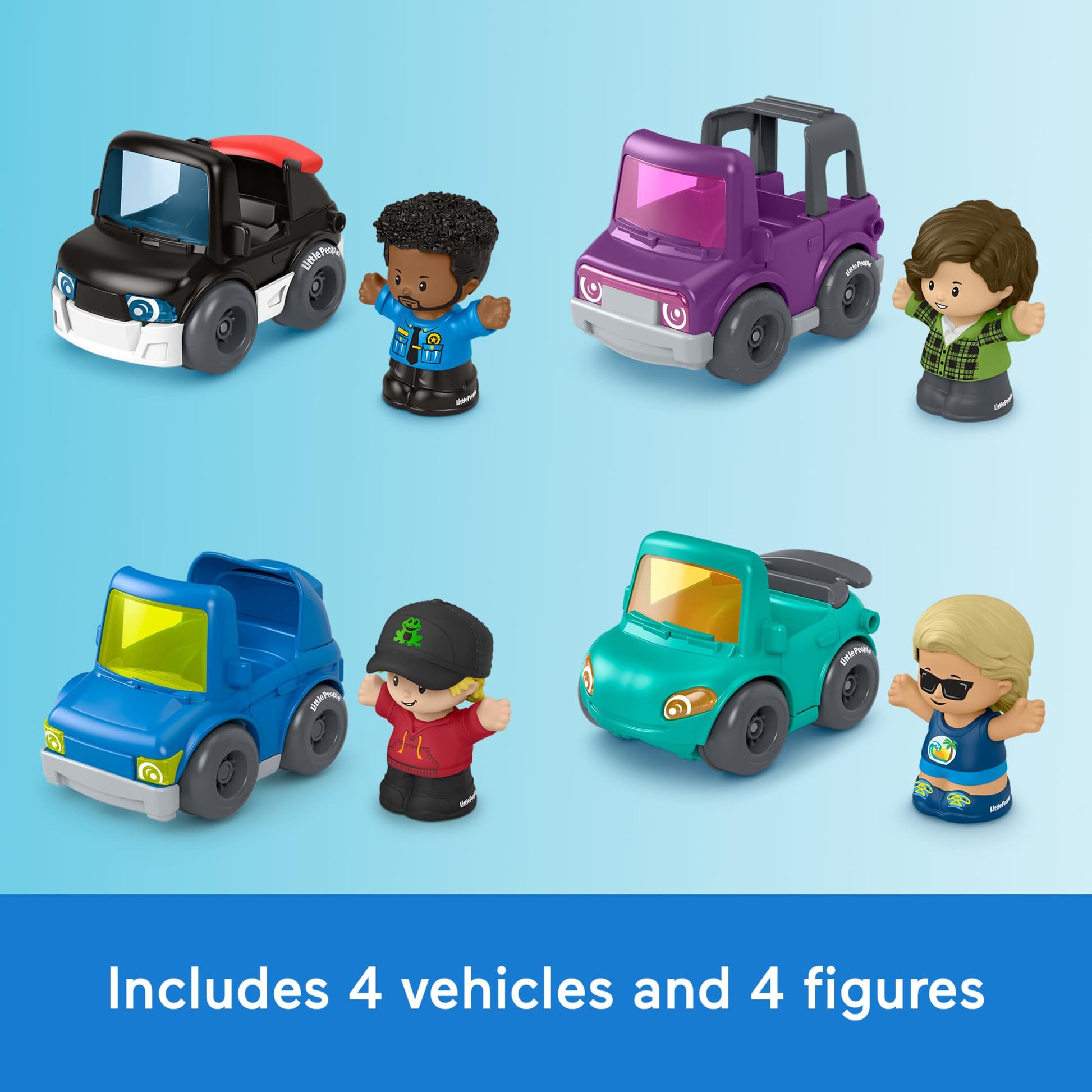 Fisher-Price Little People Activity Vehicles 8-Piece Set