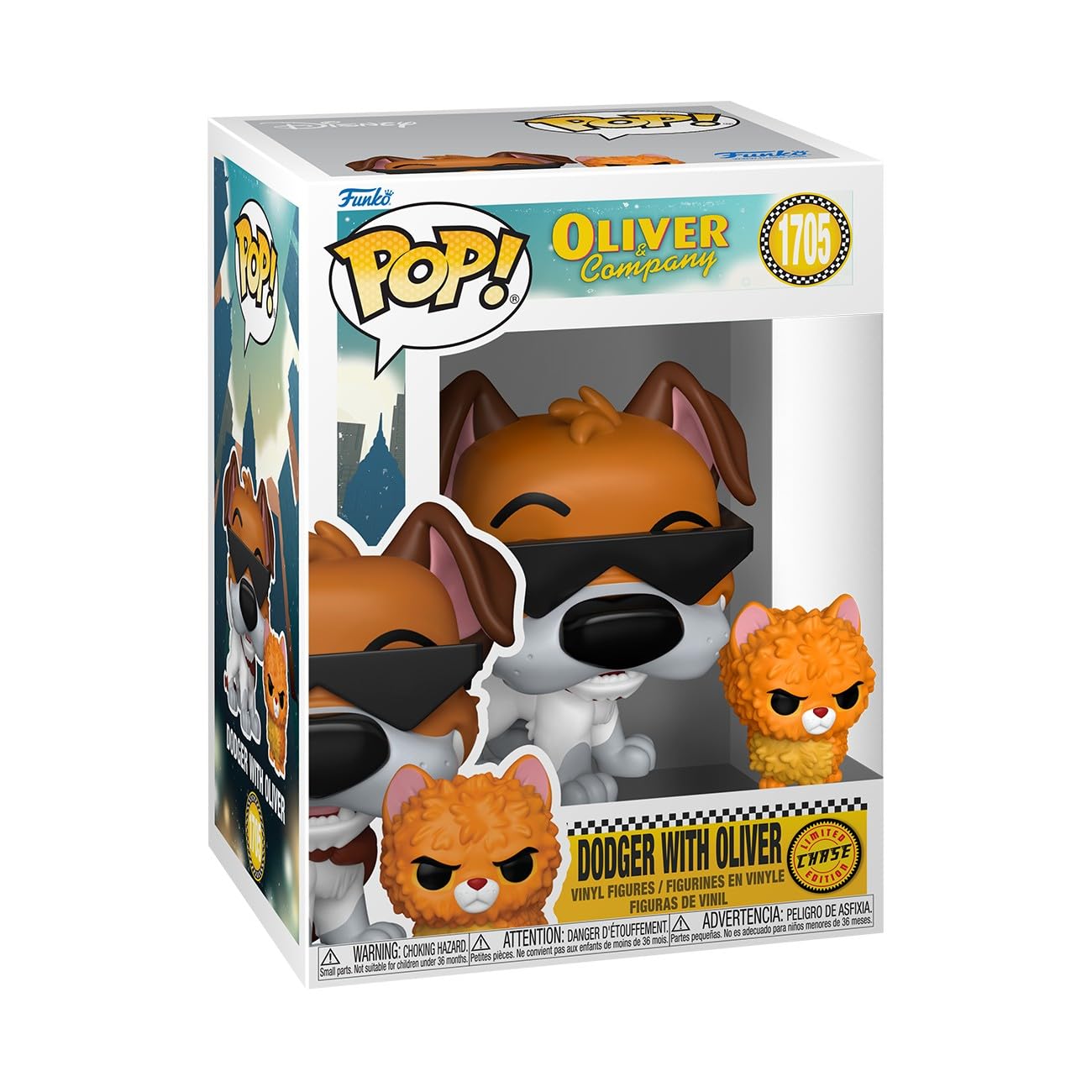 Funko POP! & Buddy: Disney Oliver & Company - Dodger (1 in 6 Chase Chance)