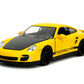 Jada Hyper-Spec 1:24 2007 Porsche 911 Turbo 997 Die-Cast Car, Toys for Kids and Adults(Yellow)