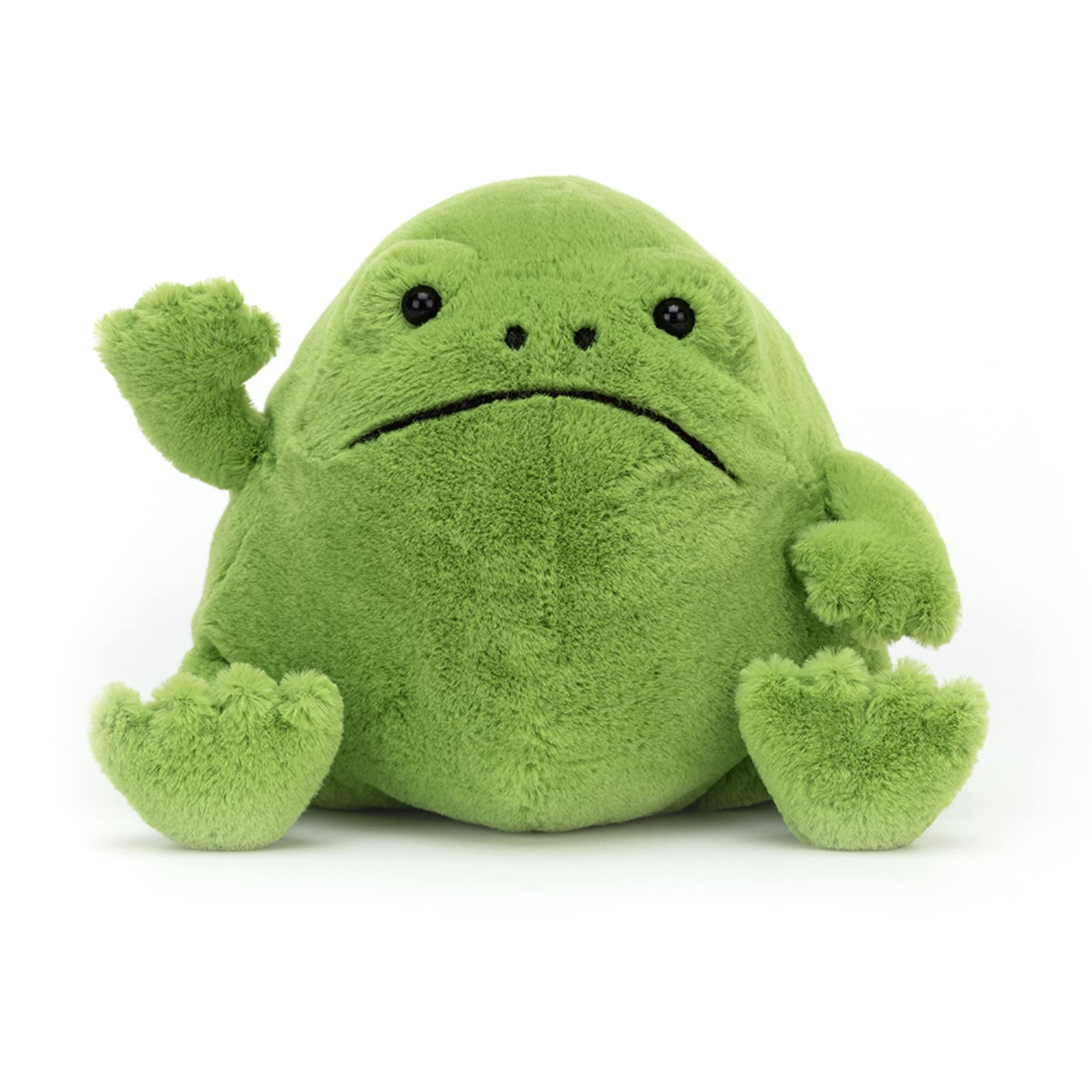 Jellycat Ricky Rain Frog Stuffed Animal, Medium 7 inches - Amphibian Plush Toy - Classic Children's Gift