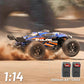 Cirmine RC Cars 1:14 All Terrain Off-Road RC Truck, 4WD Fast Remote Control Car 40+ KPH, 4X4 Waterproof RC Vehicle with 2 Rechargeable 1300 mAh