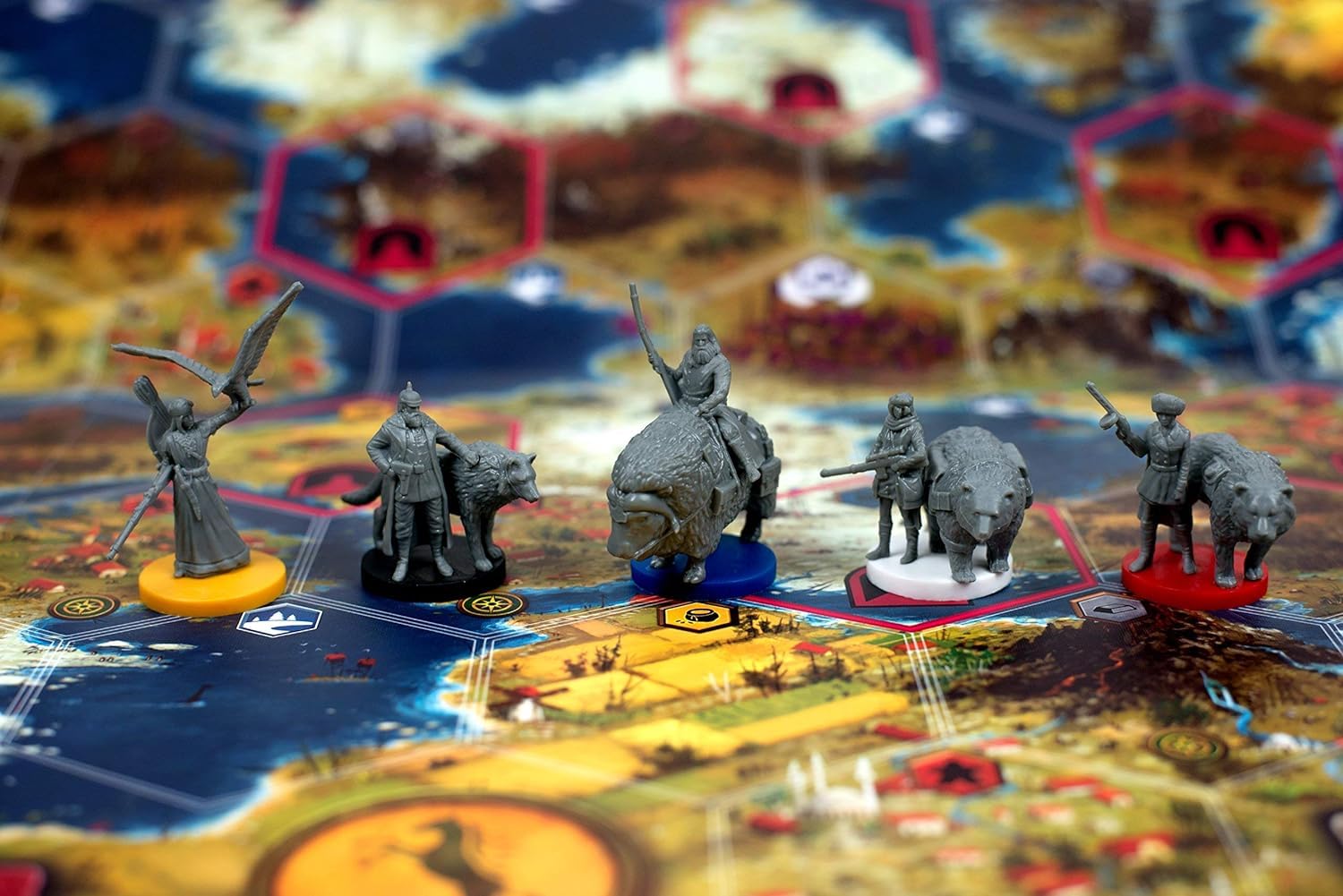 Stonemaier Games: Scythe (Base Game) by Jamey Stegmaier | an Engine-Building, Area Control Strategy Board Game with Mechs, Set in Dieselpunk 1920+