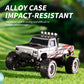 YRounee 1:64 Mini RC Monster Truck with LED Lights | 2.4GHz Off-Road Remote Control Car | 3 Speed Adjustable, USB Rechargeable Alloy RC Truck for Kids