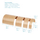 ECR4Kids Wooden Tunnels and Arches, Block Play, Natural, 10-Piece