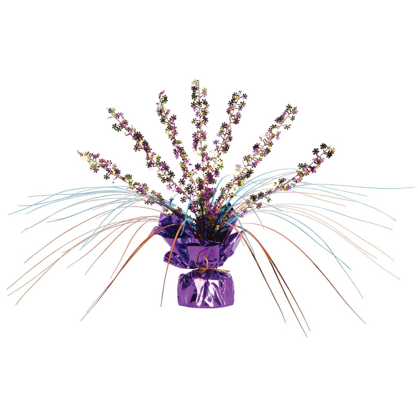 Retro Flowers Gleam 'N Spray Centerpiece Party Accessory (1 count) (1/Pkg)