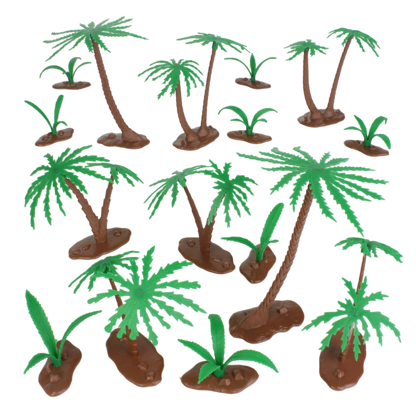 BMC Classic Marx Palm Trees & Jungle Ferns - 16pc Plastic Playset Accessories