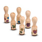 Melissa & Doug Happy Handles Wooden Stamp Set: 6 Stamps and 6-Color Stamp Pad