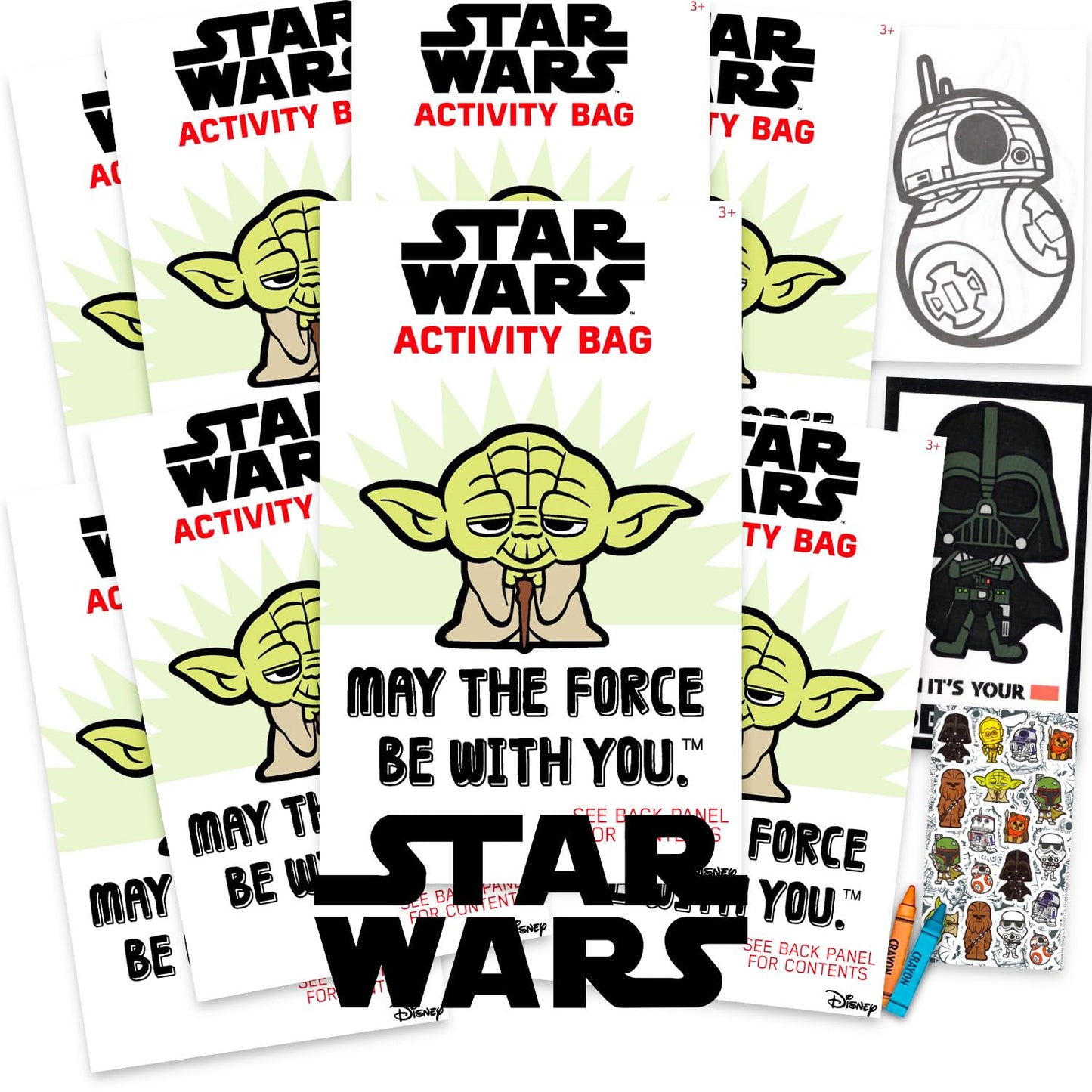 STAR WARS Party Favors for Kids Bundle - 8 Mini Activity Packs Party Decor