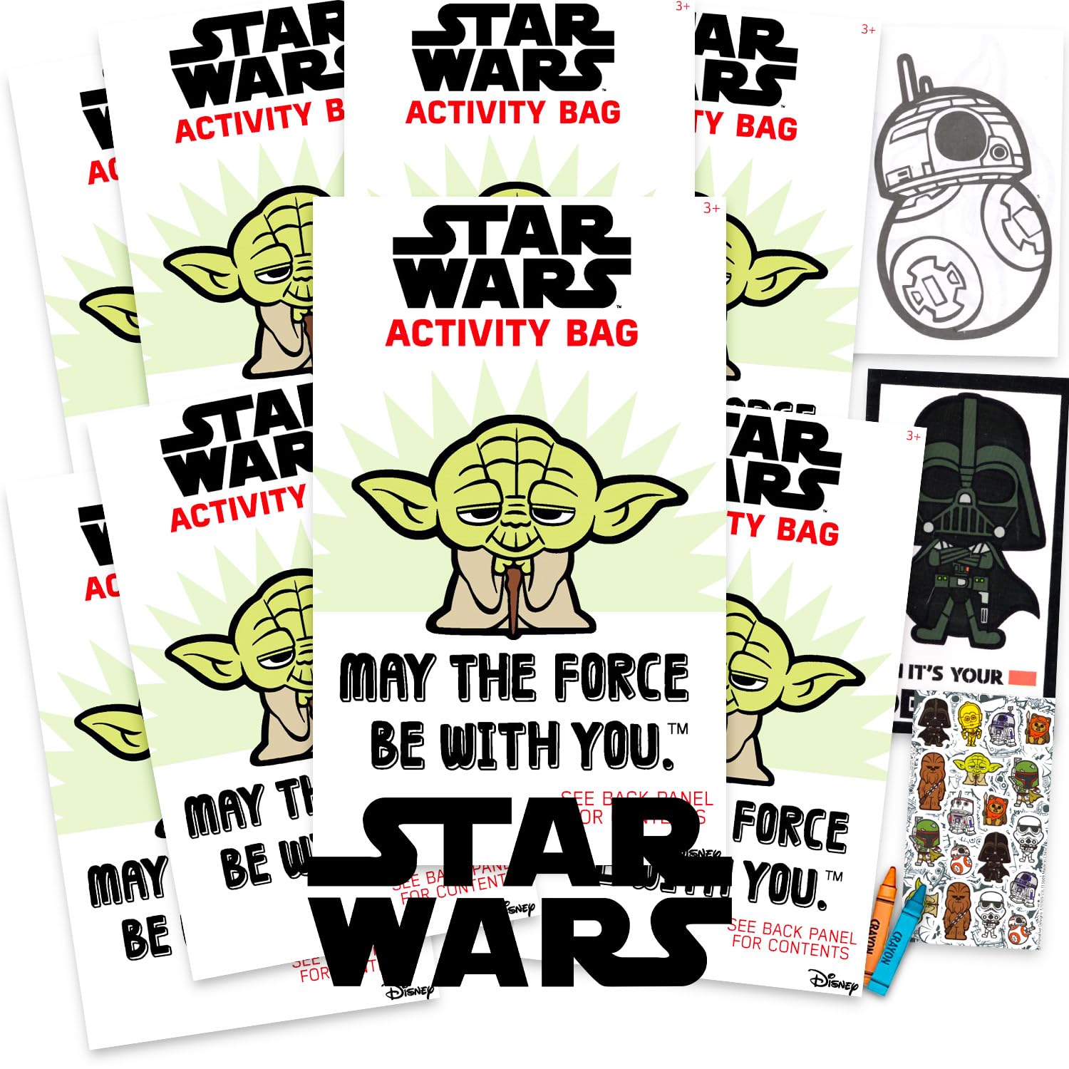 STAR WARS Party Favors for Kids Bundle - 8 Mini Activity Packs Party Decor