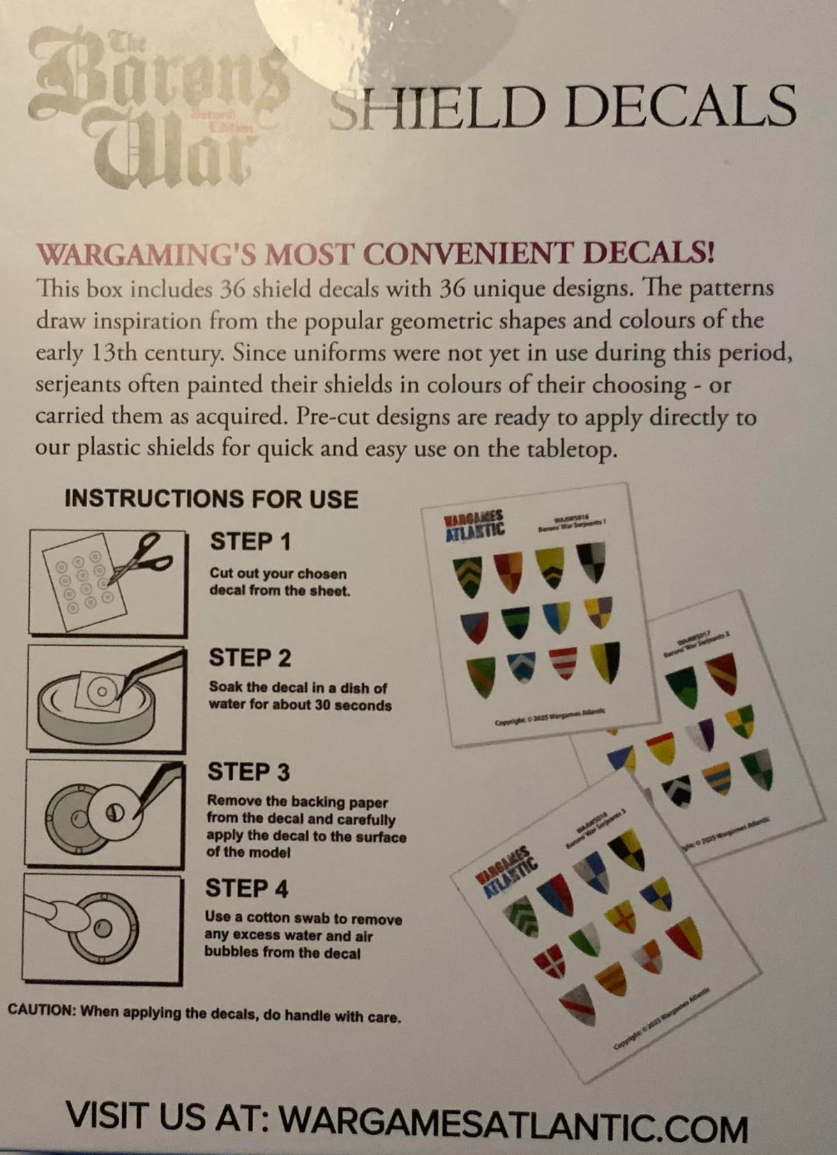 Barons' War Shield Decals (03): Serjeants 01