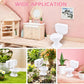 4pcs Mini Toilet Seat, Doll House Furniture 1:12 Miniature Classic Bathroom ToiletTiny Cake Topper Bathroom Furniture Dollhouse Accessories