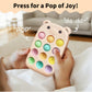 visewi baby phone teething toys, food grade silicone teether toy for baby 3-18 months, chew toys with number pop bubbles, Fidget Toy for Kids, Pop It