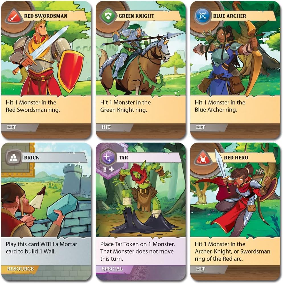 Fireside Games Castle Panic 2nd Edition | Cooperative Family Strategy Board Game with Monster Defense Card Trading and 3D Towers | Fun Adventure